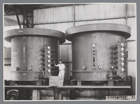 Two serpentine cooking pans, anonymous, 1933 Canvas Print