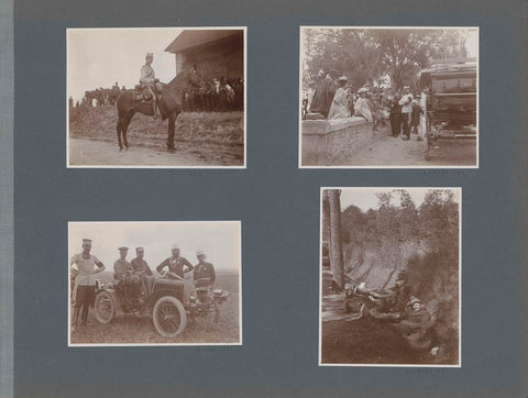 Soldiers rest in a ditch in France, anonymous, 1902 Canvas Print