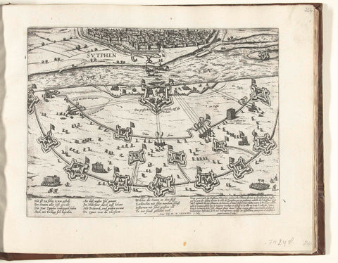 Siege of Zutphen, 1584, Frans Hogenberg, 1584- 1586 Canvas Print