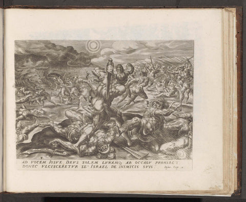 Battle of Gibeon, Harmen Jansz Muller, 1579 Canvas Print