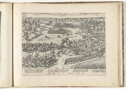 Battle of Heiligerlee, 1568, Frans Hogenberg, 1568 - 1570 Canvas Print