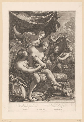 Toilet van Venus, Michel Dorigny, 1651 Canvas Print