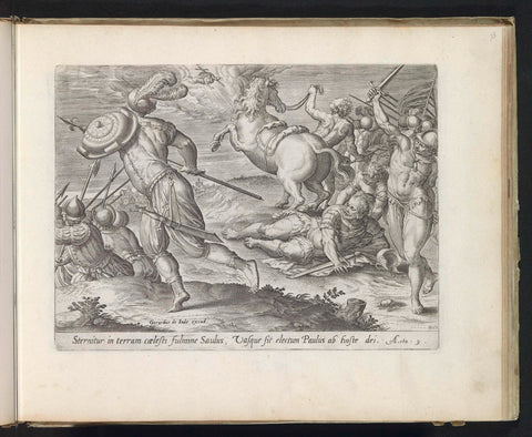 Conversion of Paul, Hans Collaert (I), 1585 Canvas Print