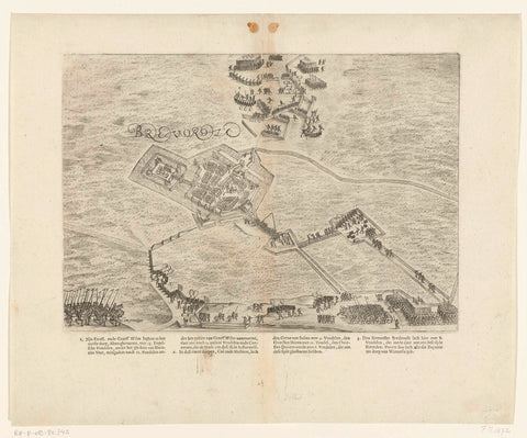 Siege and conquest of Bredevoort, 1597, Pieter Bast (attributed to), 1610 Canvas Print