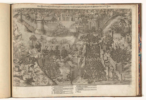 Siege and comparison of Chartres, 1568, Jean Perrissin, 1570 Canvas Print