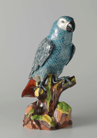 Blue Parrot, Meissen porcelain manufactory, c. 1730 - c. 1733 Canvas Print