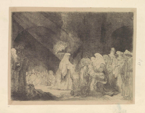 Hymn of Simeon, Rembrandt van Rijn, 1807 - 1808 Canvas Print