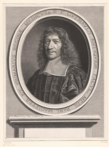 Portrait of François Guénault, Robert Nanteuil, 1664 Canvas Print