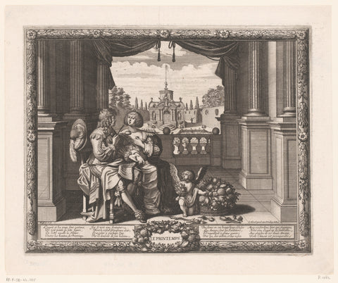 Lente, Abraham Bosse, 1637 Canvas Print