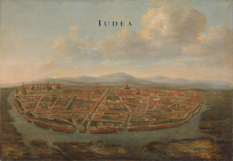 View of Judea, the Capital of Siam, Johannes Vinckboons (attributed to), c. 1662 - c. 1663 Canvas Print