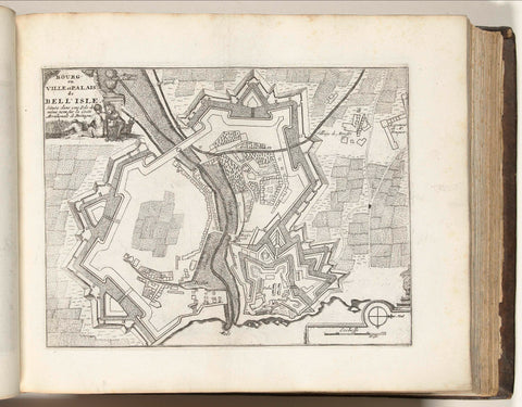 Map of Belle Ile, c. 1693-1695, anonymous, 1693 - 1695 Canvas Print