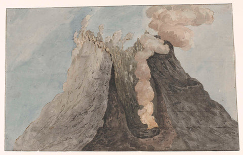 Inside of crater Etna, Willem Carel Dierkens, 1778 Canvas Print