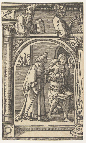 Rebekah sends Jacob to Leban, anonymous, 1525 - 1530 Canvas Print