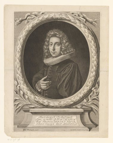 Portret van Theodor Zwinger, Johann Georg Seiller, 1673 - 1740 Canvas Print