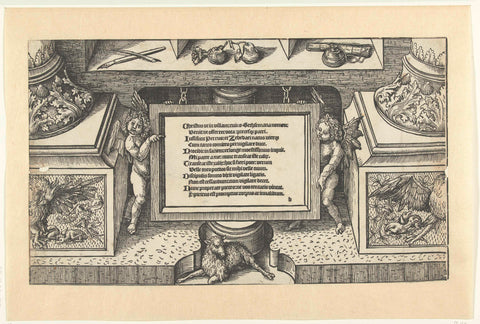 Frame from a Biblia Pauperum, Jacob Cornelisz van Oostsanen, 1518 - 1522 Canvas Print