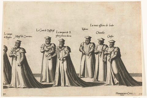 Part of the procession, no. 32, Joannes van Doetechum (I), 1559 Canvas Print