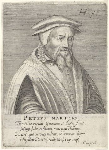 Portret Pietro Martire Vermigli, Hendrick Hondius (I), 1599 Canvas Print