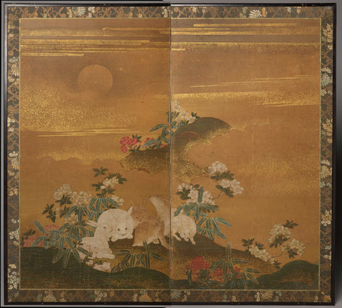 Two-part screen, anonymous, 1700 - 1800 Canvas Print