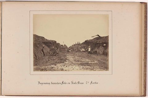 Excavation between Solo and Kali Osso 2nd Section., Woodbury & Page (possibly), 1865 - 1867 Canvas Print