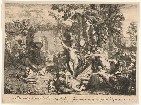 Grand Bacchanal, Gerard de Lairesse, 1680 Canvas Print