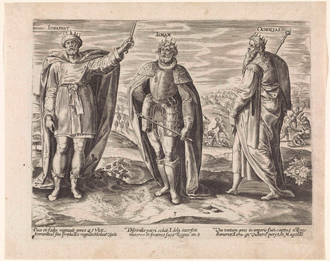 Josafat, Joram en Achazja, Jan Snellinck (I) (attributed to), 1585 Canvas Print