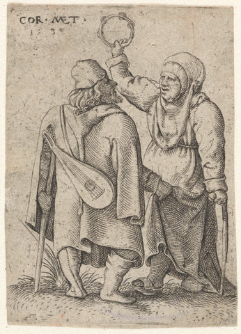 Cripples making music, Cornelis Massijs, after 1538 - before 1577 Canvas Print