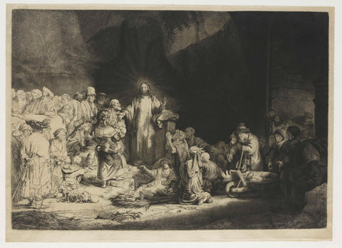 The Hundred Guilder Print, Rembrandt van Rijn, 1775 Canvas Print