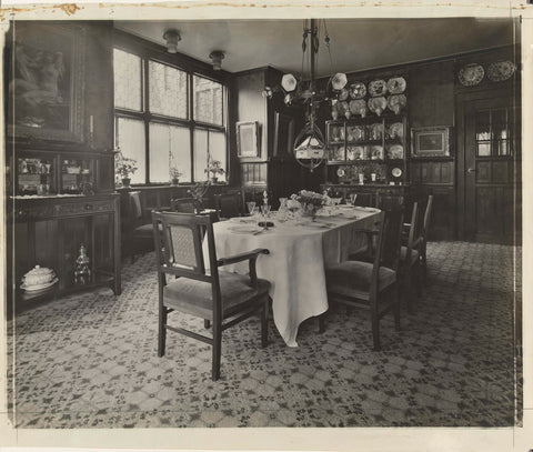 Interior of the house of K. Groesbeek in Amsterdam, designed by Theo Nieuwenhuis, August Frederik Willem Vogt, 1897 - 1905 Canvas Print