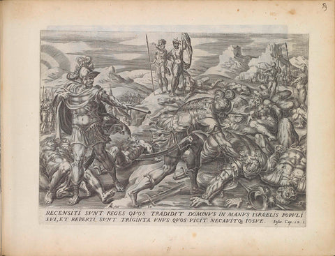 Thirty-one kings defeated by Joshua, Harmen Jansz Muller, 1643 Canvas Print