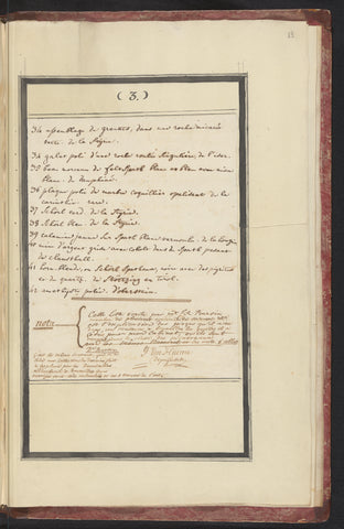 List of minerals in the Burtin collection (sheet 3), François Xavier de Burtin, 1800 - 1814 Canvas Print