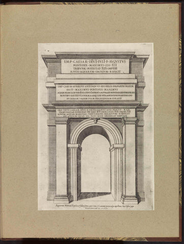 Porta Tiburtina te Rome, anonymous, 1566 Canvas Print