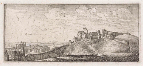 Landscape with view of Passau, Wenceslaus Hollar, 1625 - 1677 Canvas Print