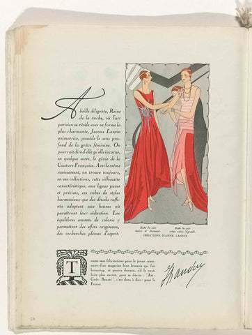 Art - Goût - Beauté, Feuillets de l' élégance féminine, Noël 1928, No. 100, 9th Year, p. 30, anonymous, 1928 Canvas Print