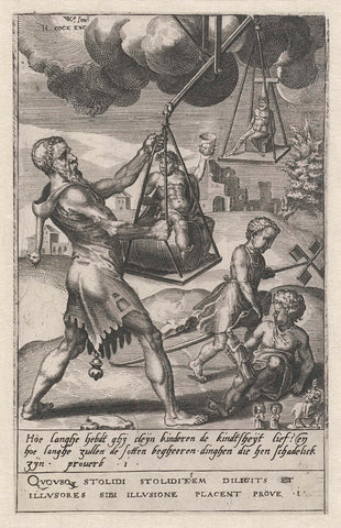 Folly of drunkenness, Dirck Volckertsz. Coornhert, 1556 Canvas Print