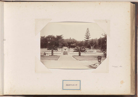 Three Children in a Park in Algoa Bay near Port Elizabeth, anonymous, c. 1885 - c. 1910 Canvas Print