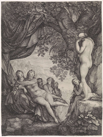 Diana discovers callisto pregnancy, Moyses of Wtenbrouck, 1600 - 1647 Canvas Print