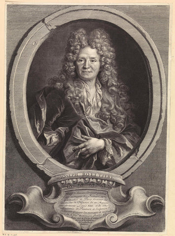 Portrait of Joseph Roettiers, Cornelis Martinus Vermeulen, 1700 Canvas Print