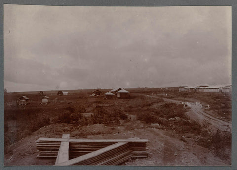 Camp for the Construction of the Gayo Road, anonymous, 1903 - 1913 Canvas Print