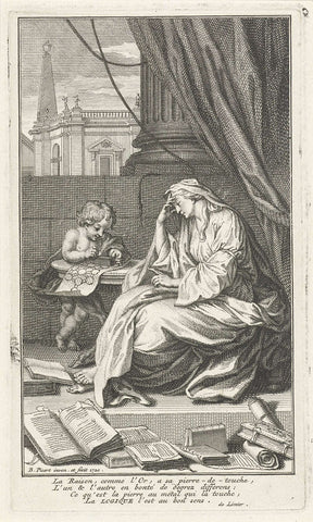 Logica, Bernard Picart, 1720 Canvas Print