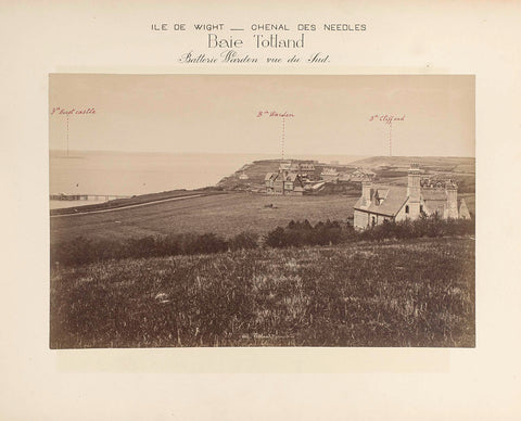 View of Totland Bay, Isle of Wight, Poulton, 1891 Canvas Print