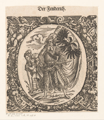 Vaandeldrager, Jost Amman, 1573 Canvas Print