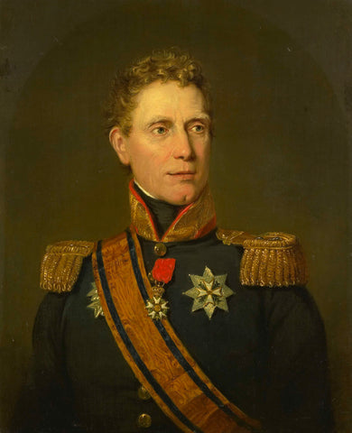 Portrait of Jonkheer Jan Willem Janssens, Governor of the Cape Colony and Governor-General of the Dutch East Indies, Jan Willem Pieneman, 1815 - 1838 Canvas Print