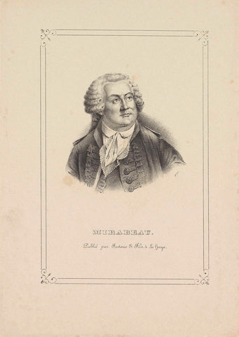 Honoré Gabriel de Riqueti, Gerhardus Fredericus Eilbracht, c. 1838 Canvas Print