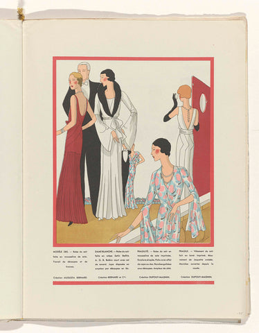 Art - Goût - Beauté, Feuillets de l' élégance féminine, Mai 1931, No. 129, 11e Année, p. 25, anonymous, 1931 Canvas Print