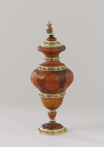 Lidded goblet, Georg Schreiber (attributed to), c. 1600 - c. 1625 Canvas Print