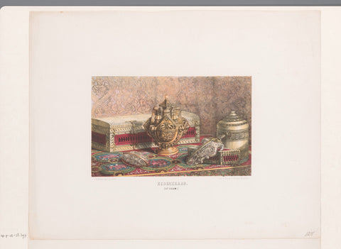 Ecclesiastical objects, David van der Kellen (1827-1895), 1857 - 1864 Canvas Print