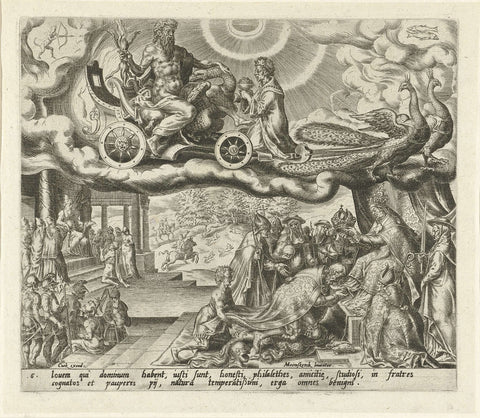 The Planet Jupiter and its Children, Harmen Jansz Muller, 1566 - 1570 Canvas Print