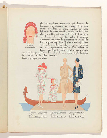 Art - Goût - Beauté, Feuillets de l' élégance féminine, Mai 1929, No. 105, 9e Année, p. 20, anonymous, 1929 Canvas Print