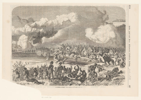 Battle of Custoza, 1866, Vinzenz Katzler, 1866 Canvas Print