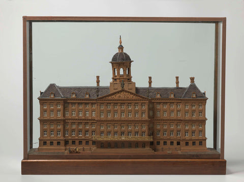 Model of the front of the Palace on Dam Square in Amsterdam, J. van Eyk, 1817 Canvas Print